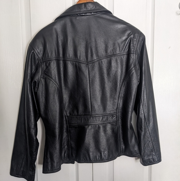 Women's large Wilson's Maxima leather jacket vintage - Picture 2 of 3